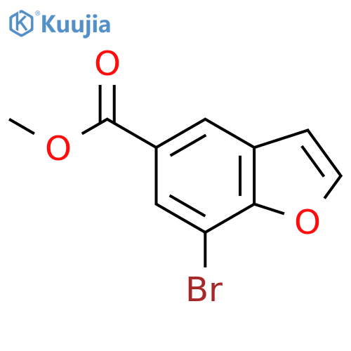 Methyl 7-bromo-1-benzofuran-5-carboxylate structure