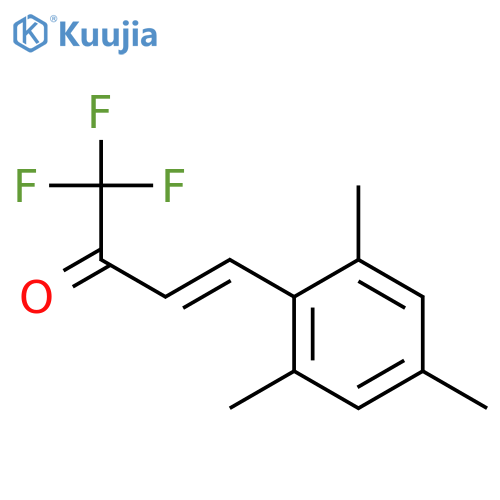 3-Buten-2-one, 1,1,1-trifluoro-4-(2,4,6-trimethylphenyl)-, (3E)- structure