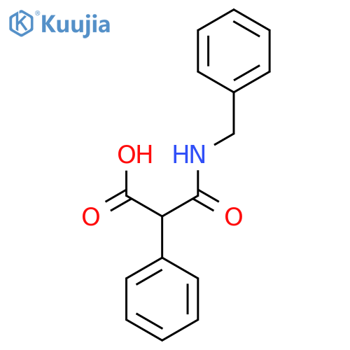 2-(benzylcarbamoyl)-2-phenylacetic acid structure