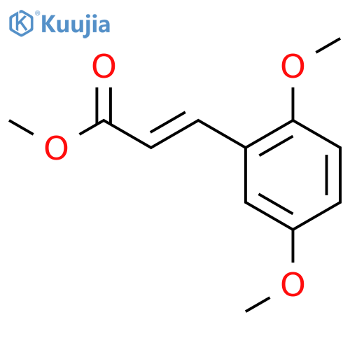 2-Propenoic acid,3-(2,5-dimethoxyphenyl)-, methyl ester structure