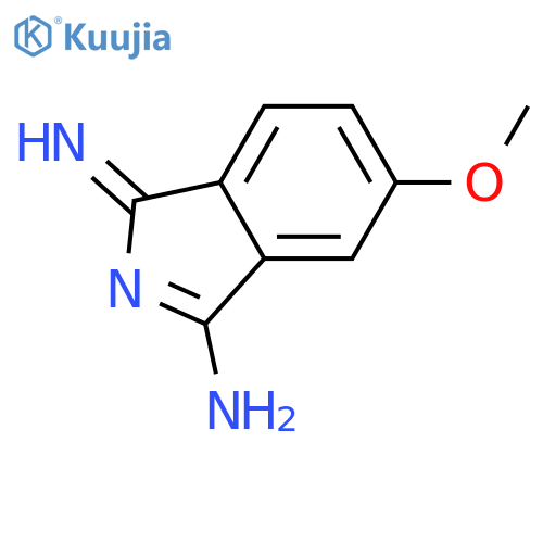 1-imino-6-methoxy-1H-isoindol-3-amine structure