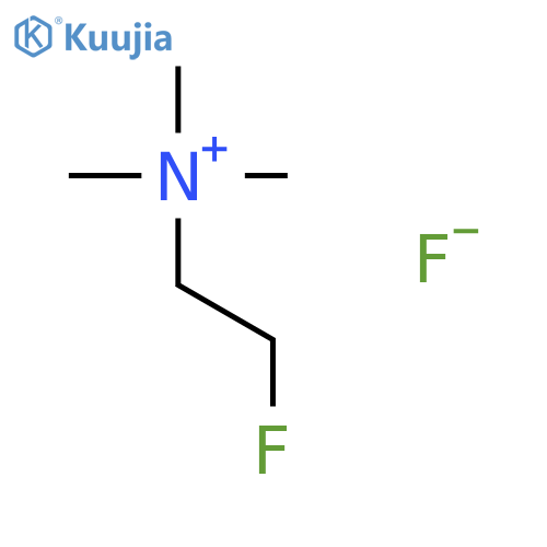 Ethanaminium, 2-fluoro-N,N,N-trimethyl-, fluoride structure