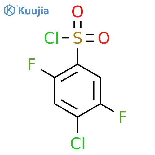 4-chloro-2,5-difluorobenzene-1-sulfonyl chloride structure