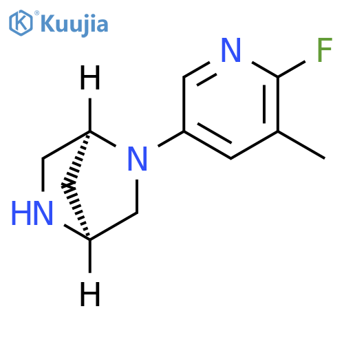 2,5-Diazabicyclo[2.2.1]heptane, 2-(6-fluoro-5-methyl-3-pyridinyl)-,(1S,4S)- structure