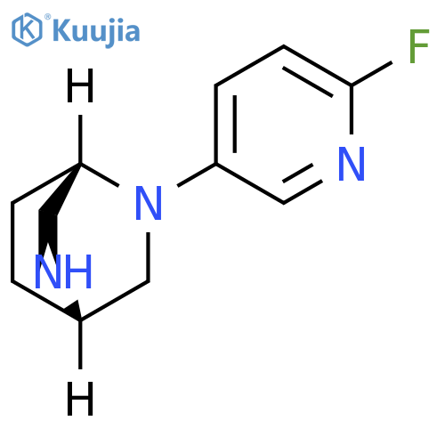 2,5-Diazabicyclo[2.2.2]octane, 2-(6-fluoro-3-pyridinyl)-, (1S,4S)- structure