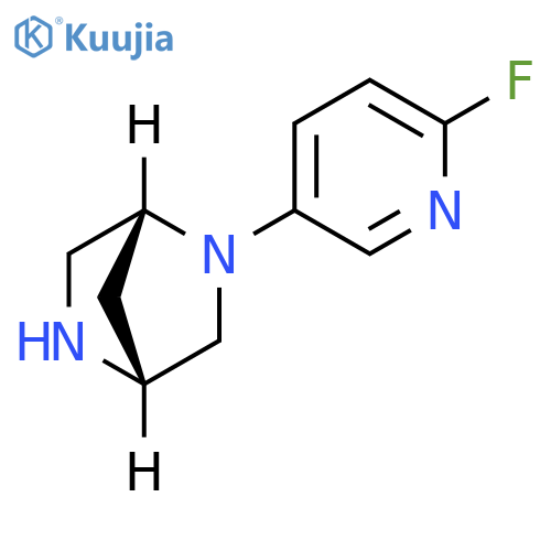 2,5-Diazabicyclo[2.2.1]heptane, 2-(6-fluoro-3-pyridinyl)-, (1R,4R)- structure