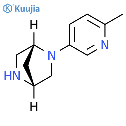 2,5-Diazabicyclo[2.2.1]heptane,2-(6-methyl-3-pyridinyl)-, (1R,4R)- structure