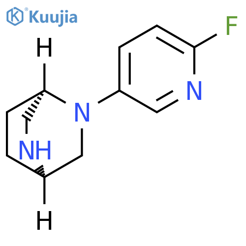 2,5-Diazabicyclo[2.2.2]octane, 2-(6-fluoro-3-pyridinyl)-, (1R,4R)- structure