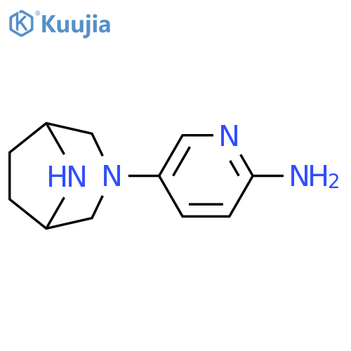 2-Pyridinamine, 5-(3,8-diazabicyclo[3.2.1]oct-3-yl)- structure
