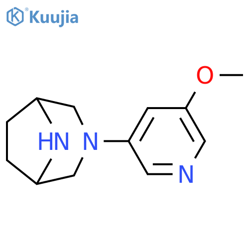 3,8-Diazabicyclo[3.2.1]octane, 3-(5-methoxy-3-pyridinyl)- structure