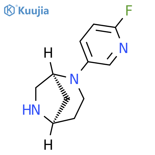 2,6-Diazabicyclo[3.2.1]octane, 2-(6-fluoro-3-pyridinyl)-, (1S,5R)- structure