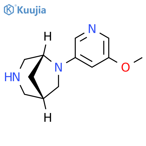 3,6-Diazabicyclo[3.2.1]octane, 6-(5-methoxy-3-pyridinyl)-, (1S,5R)- structure