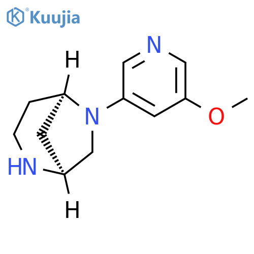 2,6-Diazabicyclo[3.2.1]octane, 6-(5-methoxy-3-pyridinyl)-, (1S,5R)- structure
