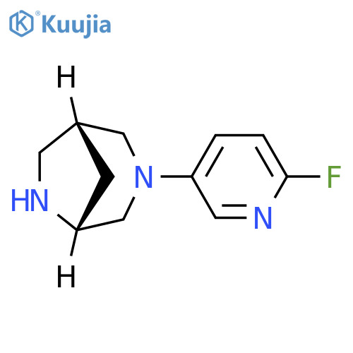 3,6-Diazabicyclo[3.2.1]octane, 3-(6-fluoro-3-pyridinyl)-, (1R,5R)- structure
