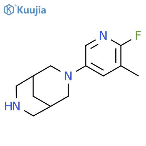 3,7-Diazabicyclo[3.3.1]nonane, 3-(6-fluoro-5-methyl-3-pyridinyl)- structure