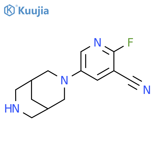 3-Pyridinecarbonitrile, 5-(3,7-diazabicyclo[3.3.1]non-3-yl)-2-fluoro- structure