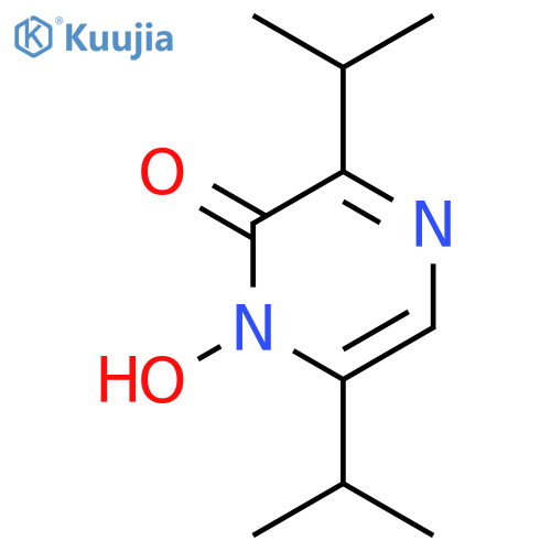 2(1H)-Pyrazinone, 1-hydroxy-3,6-bis(1-methylethyl)- structure
