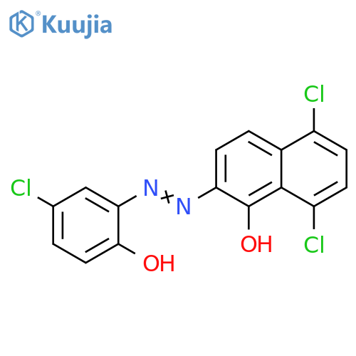 1-Naphthalenol, 5,8-dichloro-2-[(5-chloro-2-hydroxyphenyl)azo]- structure
