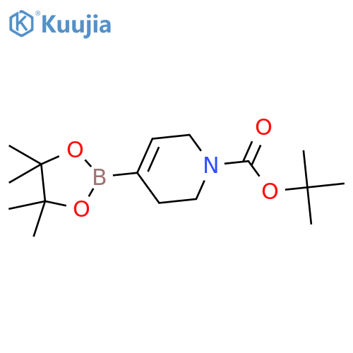 1-Boc-1,2,3,6-tetrahydropyridine-4-boronic acid pinacol ester structure