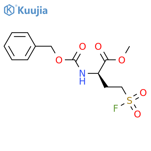 Butanoic acid, 4-(fluorosulfonyl)-2-[[(phenylmethoxy)carbonyl]amino]-, methyl ester, (2R)-  structure
