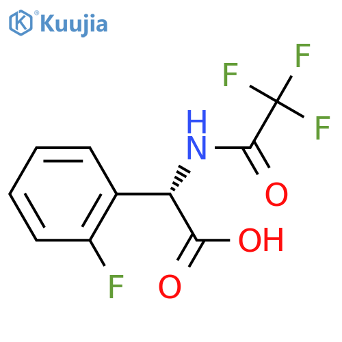 Benzeneacetic acid, 2-fluoro-α-[(2,2,2-trifluoroacetyl)amino]-, (αS)-  structure