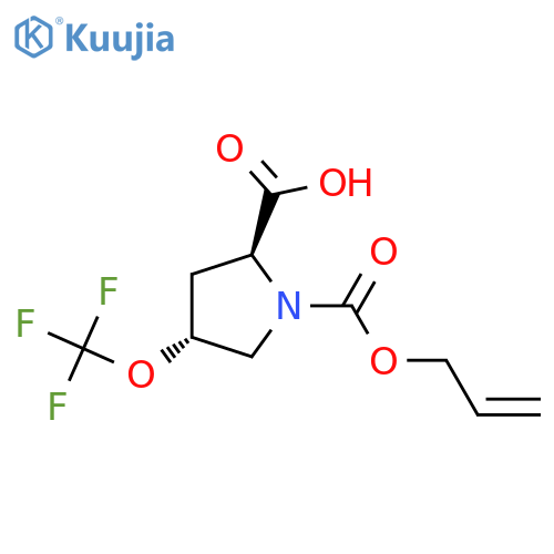 1,2-Pyrrolidinedicarboxylic acid, 4-(trifluoromethoxy)-, 1-(2-propen-1-yl) ester, (2S,4R)-  structure