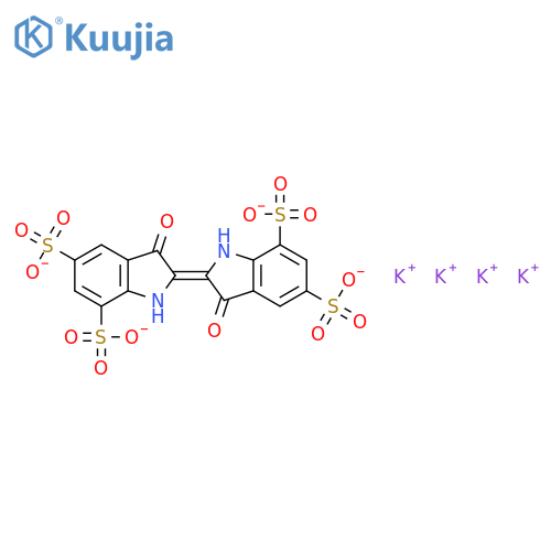 Indigotetrasulfonic Acid Tetrapotassium Salt Hydrate structure