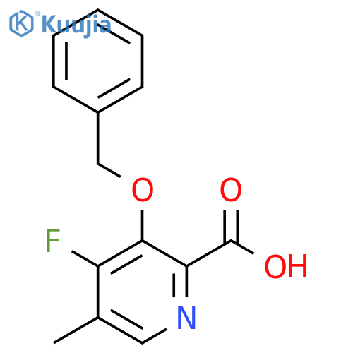 3-(Benzyloxy)-4-fluoro-5-methylpicolinic acid structure
