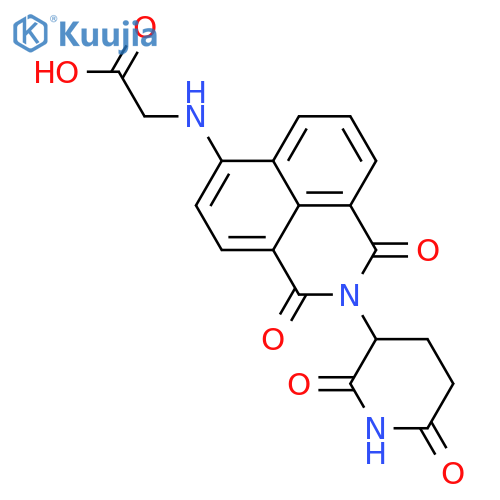 Glycine, N-[2-(2,6-dioxo-3-piperidinyl)-2,3-dihydro-1,3-dioxo-1H-benz[de]isoquinolin-6-yl]-  structure