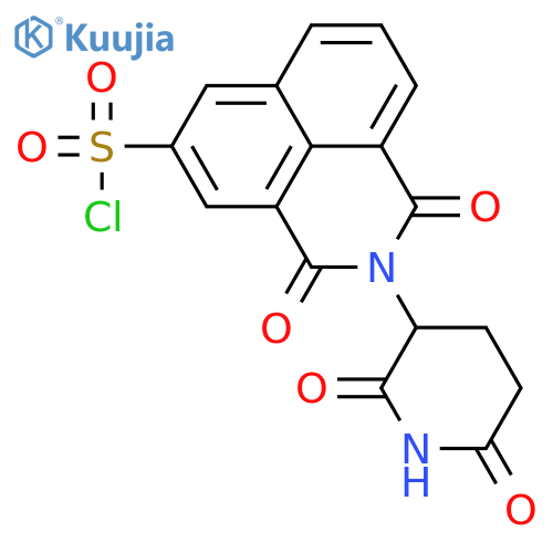 1H-Benz[de]isoquinoline-5-sulfonyl chloride, 2-(2,6-dioxo-3-piperidinyl)-2,3-dihydro-1,3-dioxo-  structure