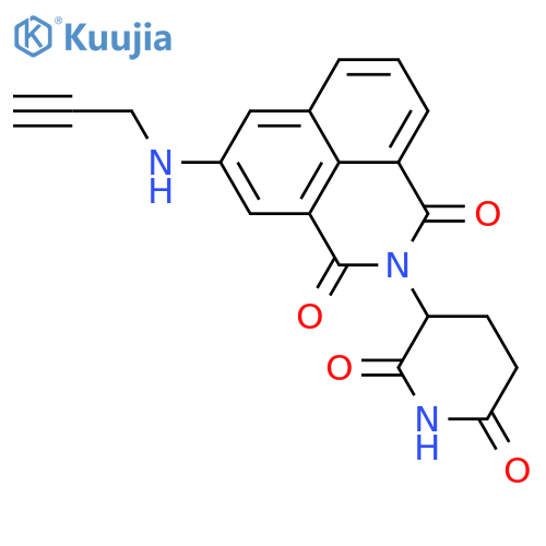 1H-Benz[de]isoquinoline-1,3(2H)-dione, 2-(2,6-dioxo-3-piperidinyl)-5-(2-propyn-1-ylamino)-  structure