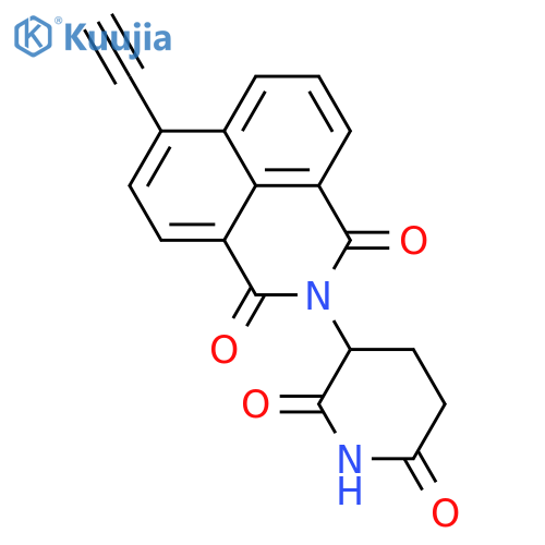 1H-Benz[de]isoquinoline-1,3(2H)-dione, 2-(2,6-dioxo-3-piperidinyl)-6-ethynyl-  structure