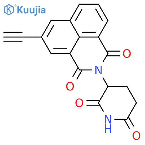 1H-Benz[de]isoquinoline-1,3(2H)-dione, 2-(2,6-dioxo-3-piperidinyl)-5-ethynyl-  structure