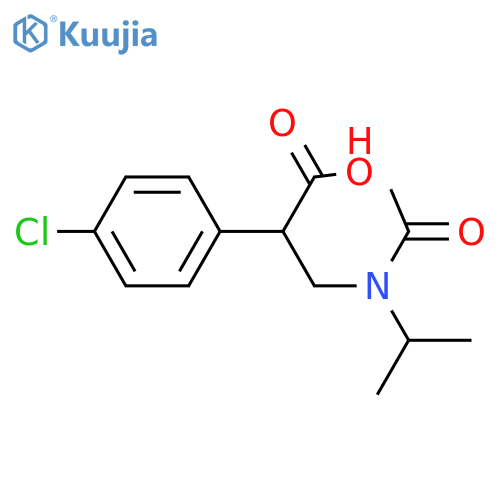 Benzeneacetic acid, α-[[acetyl(1-methylethyl)amino]methyl]-4-chloro-  structure