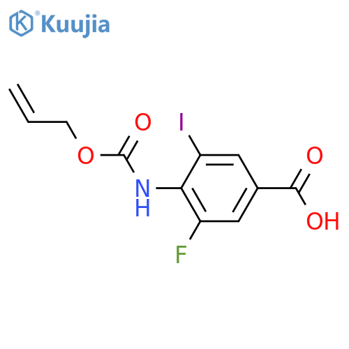 Benzoic acid, 3-fluoro-5-iodo-4-[[(2-propen-1-yloxy)carbonyl]amino]-  structure