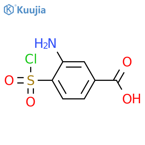 3-amino-4-(chlorosulfonyl)benzoic acid structure