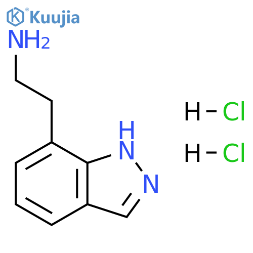 1H-Indazole-7-ethanamine, hydrochloride (1:2) structure