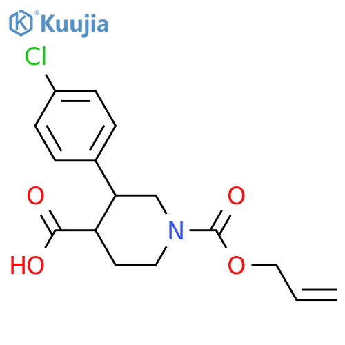 1,4-Piperidinedicarboxylic acid, 3-(4-chlorophenyl)-, 1-(2-propen-1-yl) ester structure