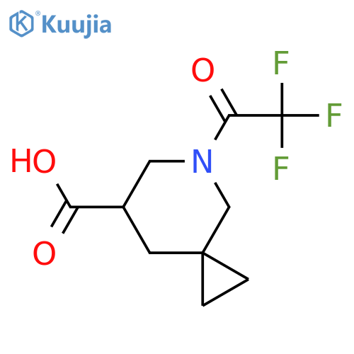 5-Azaspiro[2.5]octane-7-carboxylic acid, 5-(2,2,2-trifluoroacetyl)-  structure
