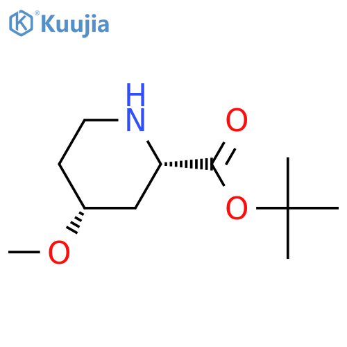 2-Piperidinecarboxylic acid, 4-methoxy-, 1,1-dimethylethyl ester, (2R,4S)-rel-  structure