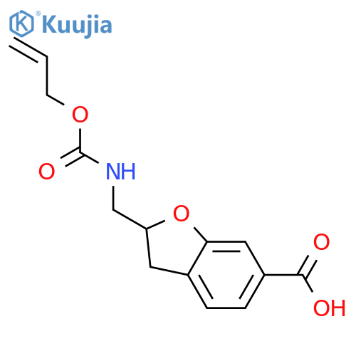 6-Benzofurancarboxylic acid, 2,3-dihydro-2-[[[(2-propen-1-yloxy)carbonyl]amino]methyl]-  structure