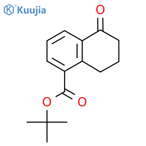 Tert-butyl 5-oxo-5,6,7,8-tetrahydronaphthalene-1-carboxylate structure