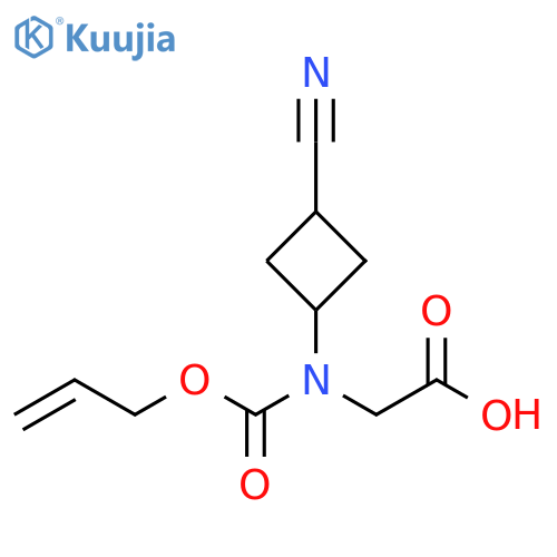 N-(3-Cyanocyclobutyl)-N-[(2-propen-1-yloxy)carbonyl]glycine structure