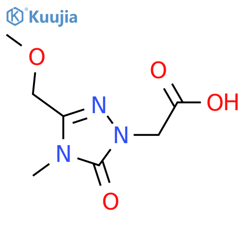 1H-1,2,4-Triazole-1-acetic acid, 4,5-dihydro-3-(methoxymethyl)-4-methyl-5-oxo- structure