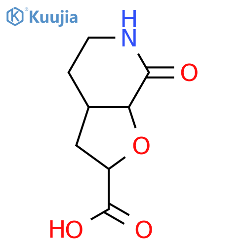 Furo[2,3-c]pyridine-2-carboxylic acid, octahydro-7-oxo-  structure