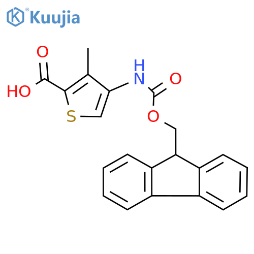 4-({(9H-fluoren-9-yl)methoxycarbonyl}amino)-3-methylthiophene-2-carboxylic acid structure
