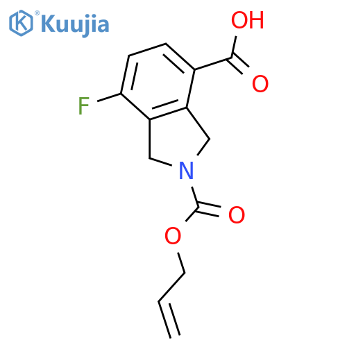 2H-Isoindole-2,4-dicarboxylic acid, 7-fluoro-1,3-dihydro-, 2-(2-propen-1-yl) ester structure