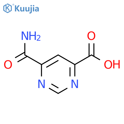 6-carbamoylpyrimidine-4-carboxylic acid structure
