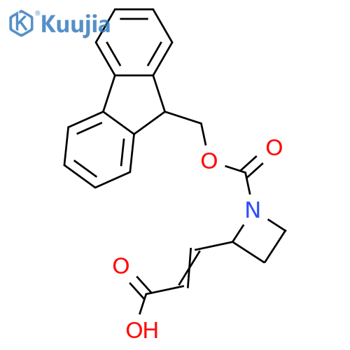 1-Azetidinecarboxylic acid, 2-(2-carboxyethenyl)-, 1-(9H-fluoren-9-ylmethyl) ester structure