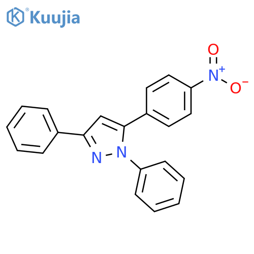 1H-Pyrazole, 5-(4-nitrophenyl)-1,3-diphenyl- structure
